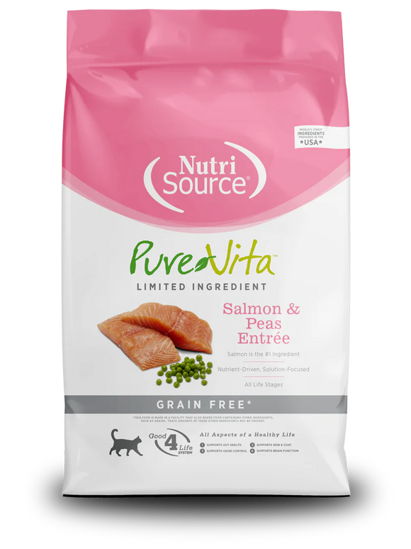 NutriSource® PureVita™ Grain Free Salmon & Peas Entrée Dry Cat Food