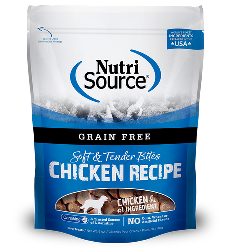 NutriSource® Grain-Free Chicken Bites Dry Dog Treat (6 oz)