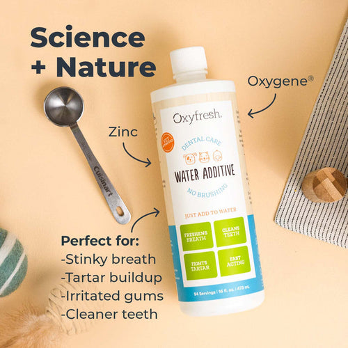 Oxyfresh Premium Pet Dental Water Additive | Easiest Way to Eliminate Dog and Cat Bad Breath