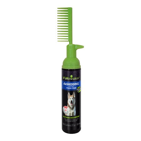 FURminator® Tub-Free deShedding Foam Comb for Dogs (9.25)