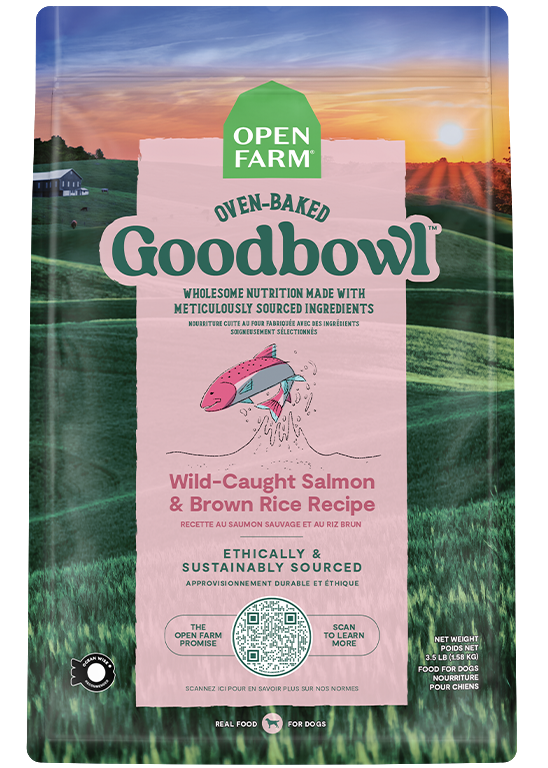 Open Farm Goodbowl™ Wild-Caught Salmon & Brown Rice Recipe for Dogs (3.5 Lb)