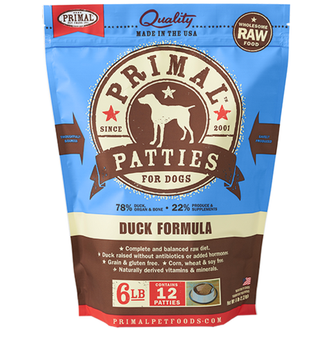 Primal Pet Foods Canine Raw Frozen Patties (Beef 6 Lb)