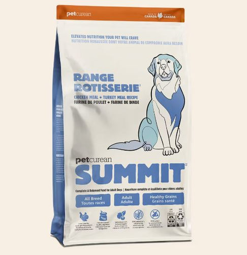 Petcurean Summit Range Rotisserie Chicken Meal + Turkey Meal Recipe for Adult Dogs