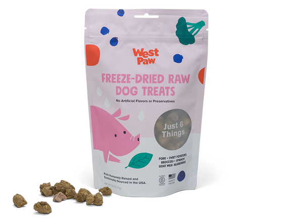 West Paw Freeze-Dried Raw Pork Dog Treats (2.5 Oz)