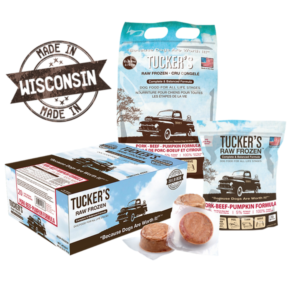 Tucker's Pork-Beef-Pumpkin Raw Frozen Dog Food