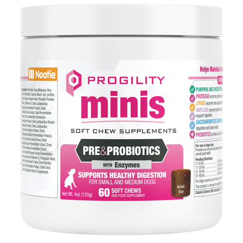 Nootie Progility Pre & Probiotics Soft Chew Supplement For Dogs