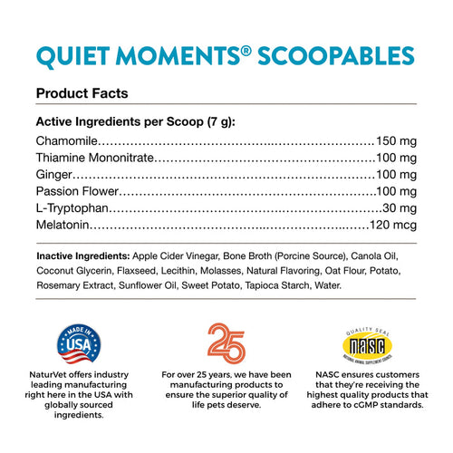 NaturVet Scoopables Quiet Moments® Calming Aid for Dogs (11 Oz)