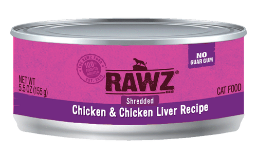 RAWZ® Shredded Chicken & Chicken Liver Cat Food Recipe