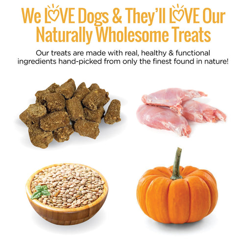 Smart Cookie Rabbit & Pumpkin Grain Free Dog Treats for Sensitive Stomachs & Allergies