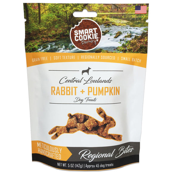 Smart Cookie Rabbit & Pumpkin Grain Free Dog Treats for Sensitive Stomachs & Allergies