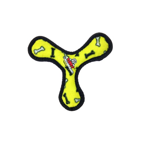 Tuffy® Jr. Boomerang Yellow Dog Toy