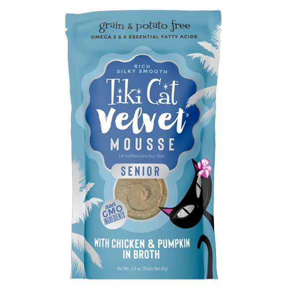 Tiki Cat Velvet Mousse PCH Senior Chicken 2.8oz