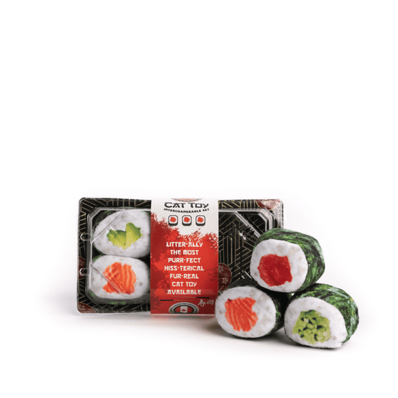 fabdog Sushi Roll Cat Toy