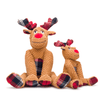 Fabdog Floppy Reindeer Dog Toy (Small - 10” Height)