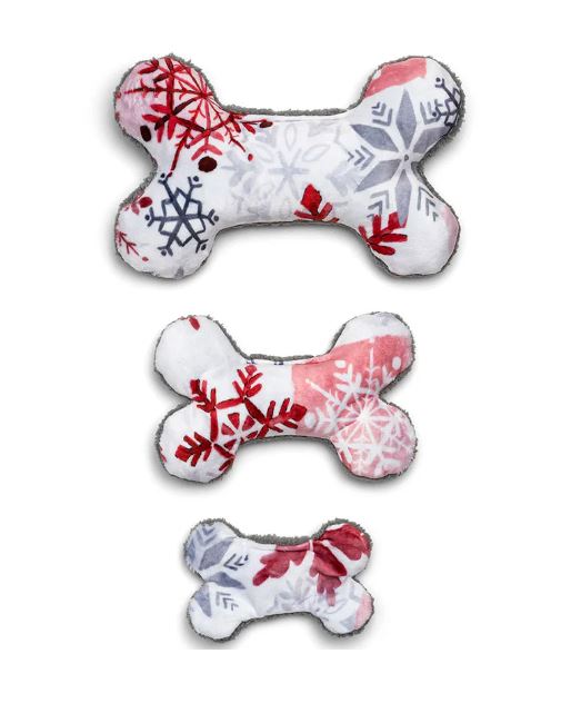 West Paw Merry Bone Winter Dog Toy (Large - 9.25”)