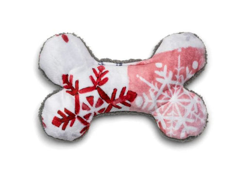 West Paw Merry Bone Winter Dog Toy (Large - 9.25”)