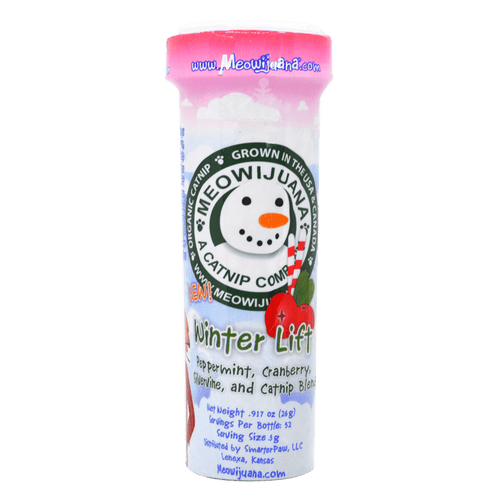 Meowijuana Winter Lift - Peppermint, Cranberry, Silvervine, and Catnip Blend (0.917 oz (26 g))