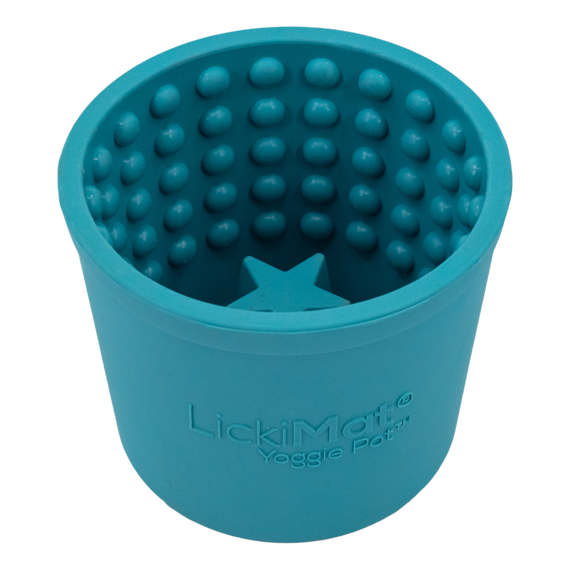 LickiMat® Yoggie Pot Treat Dispenser (Turquoise)