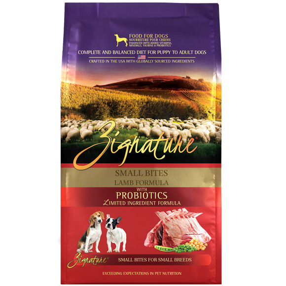 Zignature Small Bites Lamb Formula Dry Dog Food (4-lb)