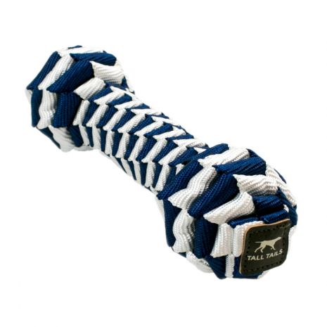 Tall Tails Navy Braided Bone Toy