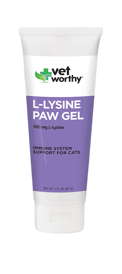 Vet Worthy L-Lysine Paw Gel for Cats (3 oz)