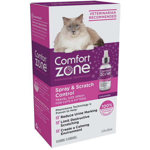 Comfort Zone Spray & Scratch Control Spray For Cats and Kittens (2-oz)