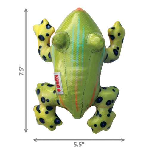 KONG Shieldz Tropics Frog Dog Toy