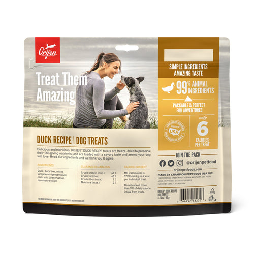 ORIJEN Freeze Dried Free Run Duck Dog Treats (3.25-oz)