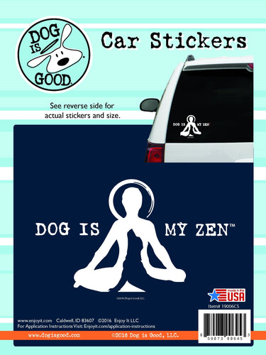 Enjoy it! Dog is my zen car sticker (Single Sticker)