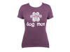 Dog Speak Dog Mom Tee Shirt Purple