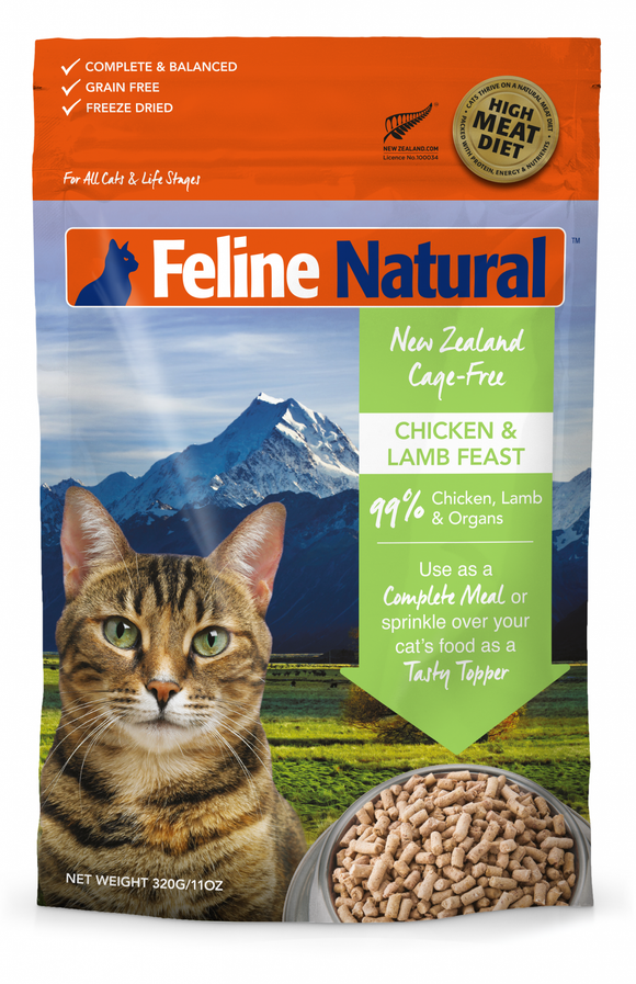 Feline Naturals Freeze Dried Chicken Lamb