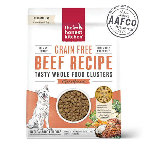 The Honest Kitchen Grain Free Beef Clusters Dry Dog Food (1-lb)