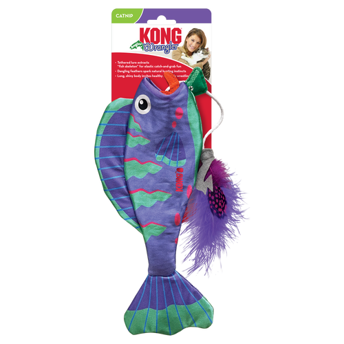 Kong Wrangler Angler Fish Cat Toy (Assorted)