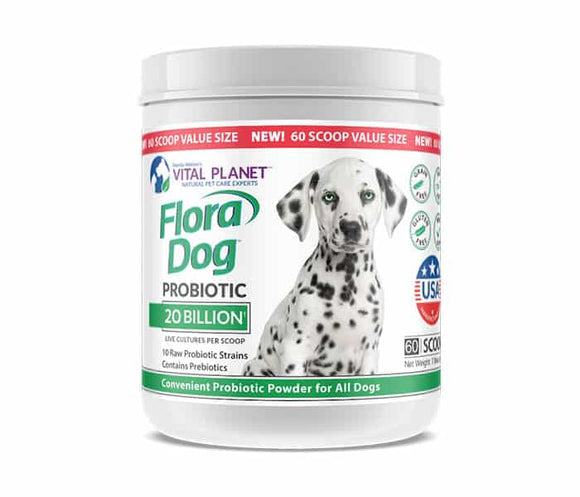 Vital Planet Flora Dog 20 Billion Probiotic Powder
