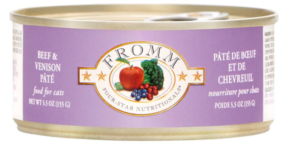 Fromm Four-Star Beef & Venison Pâté Cat Food (5.5 oz)