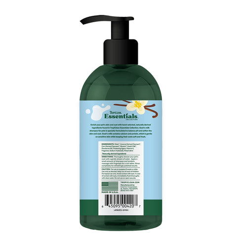 TropiClean Goat’s Milk Hypoallergenic Shampoo For Dogs, Puppies And Cats (16 oz)