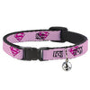 Buckle Down Cat Collar with Bell 8.5in-12in