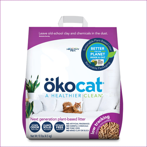 ökocat® Low Tracking Mini Clumping Pellets Wood Cat Litter