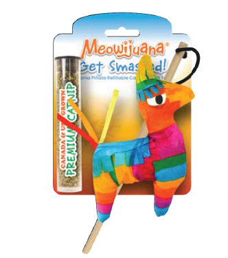 Meowijuana Get Smashed Refillable Llama Piñata Catnip Cat Toy (Medium)