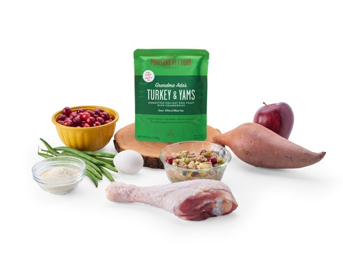 Portland Pet Food Grandma Ada's Turkey & Yams Human-Grade Dog Meal Pouch