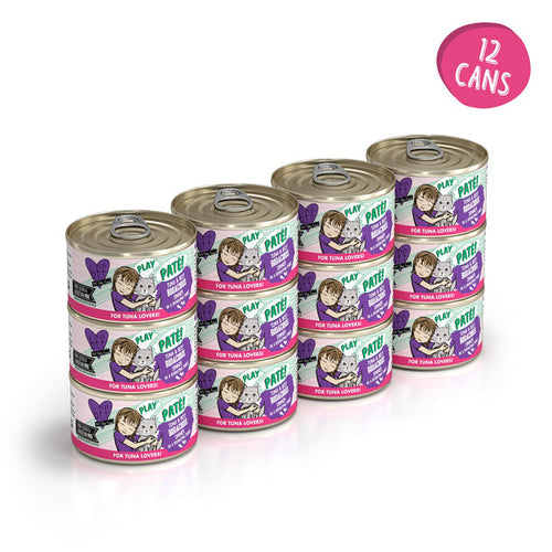Weruva B.F.F. PLAY PATÉ! Bodacious Tuna & Beef Dinner in a Hydrating Purée Cat Food