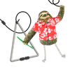 Meowijuana Jump 'n' Jamb Get Wild Sloth Cat Toy