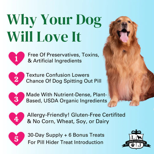 Lord Jameson Apple Pie Organic Pill Hider Dog Treats
