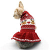 DOGO Reindeer Fair Isle Dress Red