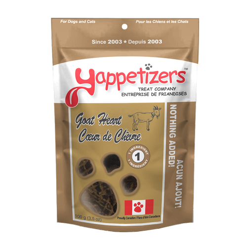 Yappetizers Dehydrated Goat Heart 3oz