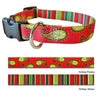 Yellow Dog Holiday Stripes Collar