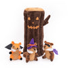 ZippyPaws Halloween Burrow® – Haunted Log Dog Toy