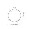MyFamily Shine Big Pink Glitter Circle White Heart ID Tag