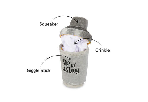 P.L.A.Y. Barktender Dogtail Shaker Dog Toy