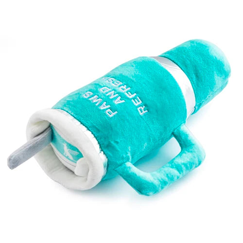 Haute Diggity Dog Snuggly Cup Teal Dog Toy